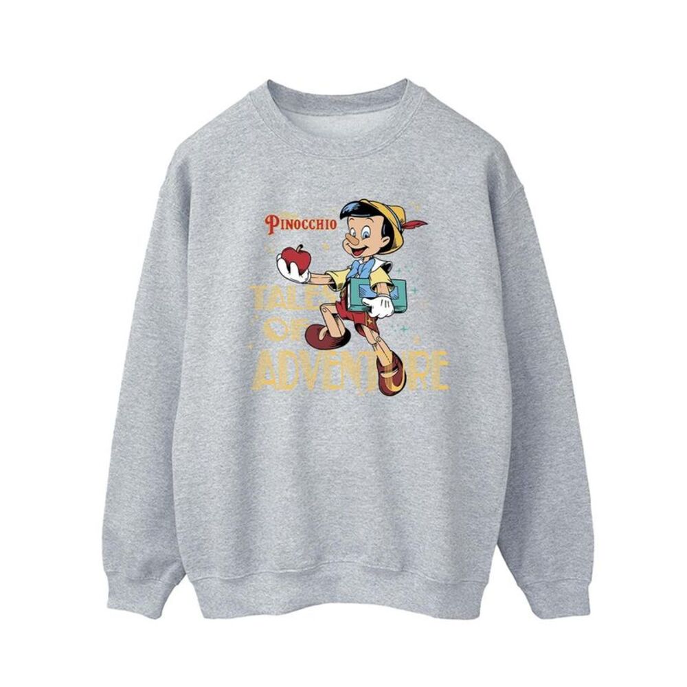 Pinocchio Mens Tales Of Adventure Sweatshirt / Sport Grey